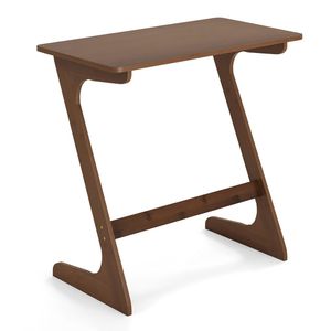 Table d'appoint spacieuse en bambou en forme de Z avec plateau gain de place pour le mobilier de salon - Product Image 5