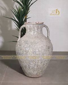 Mini pot de fleur en céramique de luxe antique AQ025H95LA pour balcon extérieur décoration de jardin Design élégant pour jardin domestique - Product Image 3