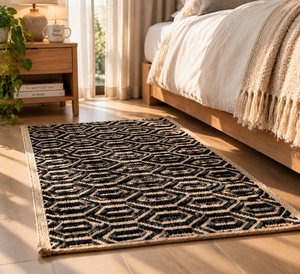 Geometric Hand Woven Jute Door <b>Mat</b> Washable <b>Non</b> <b>Slip</b> Outdoor Entry Floor <b>Mat</b> for Home Hotel <b>Bathroom</b> - Product Image 4
