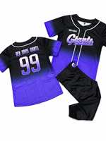 Maillot de baseball unisexe Marter Industry, sublimé, anti-humidité, uniforme d'équipe, manches courtes, grandes tailles, été