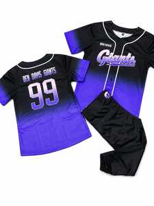 Maillot de baseball Marter Industry Giants pour homme, sublimé, anti-humidité, uniforme d'équipe, manches courtes - Product Image 4