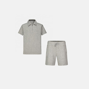 Ensemble polo et short deux pièces unisexe sur mesure pour homme, grandes tailles, nouveau design 2026, ensemble homme premium - Product Image 4