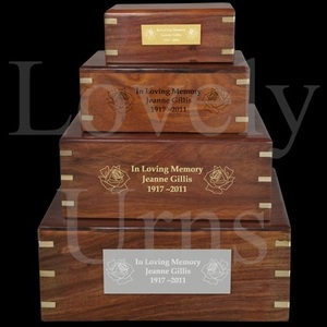 Urnas funerarias de madera perfectas para cremación, al por mayor, en 4 tamaños, medianas para adultos, contenedor para cenizas conmemorativas. - Product Image 3