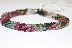 Cuentas de Turmalina Multicolor Natural, Sueltas, Redondas, Facetadas, Únicas y Versátiles, de 5-6 mm, para la Elaboración de Joyas - Product Image 2