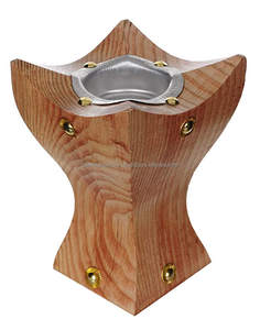 Design moderne de haute qualité en bois d'acacia naturel avec laiton fantaisie décor à la maison brûleur d'encens de bonne qualité avec utilisation pour la maison FWE - Product Image 6