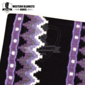 Tapis de selle en laine personnalisé course de chevaux DD harnais en cuir huileux Patch Dressage Western confortable lourd coussin de spectacle 100% laine remplissage - Product Image 3