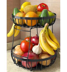 Cesta de Almacenamiento Apilable de Alambre Metálico, Contenedor Organizador Espacioso para Estante de Despensa del Hogar - Product Image 1