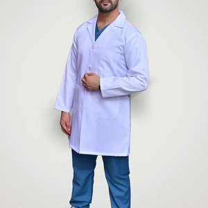 Batas de laboratorio personalizadas para enfermeros, batas de laboratorio para hombres, uniformes de laboratorio de ciencias para hombres, proveedor de batas médicas de tela de algodón, pedido al por mayor. - Product Image 6
