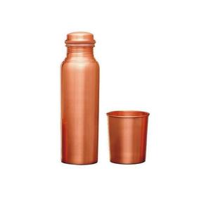 Botella de Agua de Cobre de Lujo Bold Blossom, Ecológica, Reutilizable, Portátil, Material de Grado Alimenticio, Terapia Ayurvédica, Venta al Por Mayor - Product Image 4