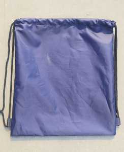 Sac à dos à cordon de serrage en polyester bleu marine, cordons d'épaule réglables, léger, grande capacité, sac de sport, sac d'école - Product Image 1