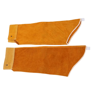 Mangas de Soldadura de Cuero Premium al por Mayor, Personalizables OEM ODM, Resistentes al Calor, Ropa de Trabajo de Seguridad, Protección para Brazos - Product Image 2