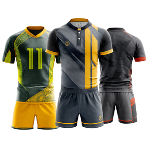 Custom Football Rugby Jersey 2026 Button <b>Down</b> Football Uniforms 100% Polyester Rugby Football Uniform Unisex - Product Image 1