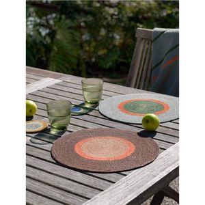 Wholesale Round Woven <b>Placemat</b> Handcrafted Natural Fiber <b>Table</b> Mat Modern Minimalist Dining <b>Table</b> Decor Heat Resistant Kitchen - Product Image 1