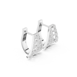 Orecchini a cerchio alla moda impreziositi da cristalli <span class=keywords><strong>Swarovski</strong></span> gioielli in argento 925 accessori donna ipoallergenici - Product Image 2