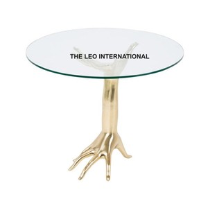 Italian Light Luxury Gold Hand Look Personality Creative <b>Side</b> <b>Table</b> Designer Hotel <b>Small</b> Coffee <b>Table</b> Home Living Room - Product Image 1