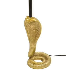 Luxury Modern Cobra <b>Table</b> <b>Lamp</b> Snake Design Diwali Decorative Bedside <b>Lamp</b> Tabletop Installation Gold-Tone <b>Base</b> Indian Exporte - Product Image 1