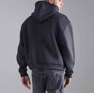 Sweat-shirts à capuche pour hommes de haute qualité, décontractés, écologiques, en polyester/rayonne épaisse, imprimés sur mesure, teints unis, collection printemps - Product Image 6