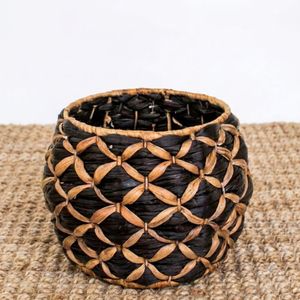 Paniers de décoration pour la maison en fibres de jacinthe d'eau – Conteneur de rangement écologique pour la maison – Vente en gros – Pot de plantes léger et durable - Product Image 4