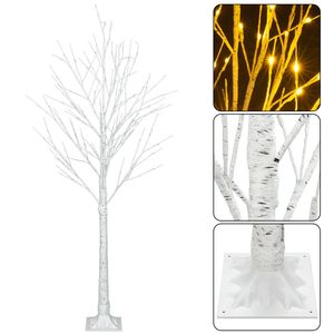 Albero di Betulla Artificiale Illuminato a 96 LED, 1,8 Metri, per Decorazioni Natalizie e del Ringraziamento, Interno ed Esterno, per Casa, Matrimoni e Feste - Product Image 4