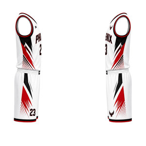 Conjunto de Uniforme de Baloncesto Sublimado Personalizado, Jersey y Pantalones Cortos de Poliéster Transpirable de Secado Rápido, Ropa Deportiva Profesional con Logotipo - Product Image 4