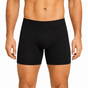 Calzoncillos bóxer de spandex para hombre con estampado por transferencia térmica, transpirables, de tiro medio, de tejido de punto, marca personalizada - Product Image 1