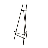 Chevalet rectangulaire moderne en fer, design géométrique, support au sol, écologique, durable, pour bureau et extérieur