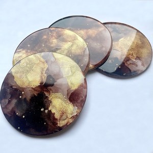 Most Selling Resin <b>Coasters</b> Set Stylish <b>Drink</b> <b>Coasters</b> for Tea or Coffee and Beverage Use Available at Export Price - Product Image 3