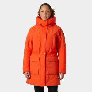 Women's <b>Quilted</b> Jacket Hooded Full Sleeve Solid Color Winter Wear Polyester Wadding Thick <b>Single</b> Breasted Long Coat - Product Image 1