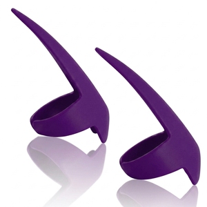 Aiguilles à crochet en acier inoxydable durable pour extensions capillaires, outil de tissage, séparateur de cheveux à anneau de doigt, sectionnement facile des mèches - Product Image 1