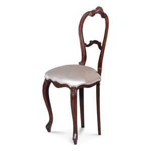 Silla de Comedor Clásica Francesa de Lujo, Estructura de Madera Maciza, Asiento Tapizado, Elegante, Hecha a Mano, para Hogar, Oficina, Hotel, Restaurante - Product Image 2