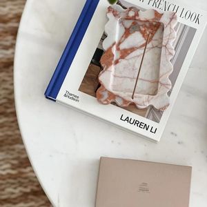 Luxury Marble <b>Vanity</b> <b>Tray</b> Decorative Jewelry Organizer <b>Tray</b> for Bedroom <b>Bathroom</b> Dresser and Home Decor - Product Image 2