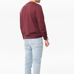 เสื้อสเวตเชิ้ตแขนยาวผู้ชายแบบสั่งทำพิเศษ สไตล์ใหม่ลำลอง สีพื้นเรียบง่าย-สินค้ามาใหม่ รับบริการ OEM - Product Image 3