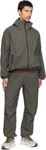 Men's Hooded Windbreaker <b>Jacket</b> Solid Color Zipper Closure Sporty Casual Outdoor Wear Spring Polyester Material - Product Image 1
