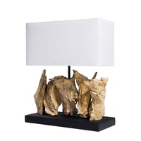 Lampe de table en bois moderne avec design Art Déco et couleur personnalisée pour la décoration de la maison, des restaurants et des hôtels par NINNET (THAÏLANDE)
