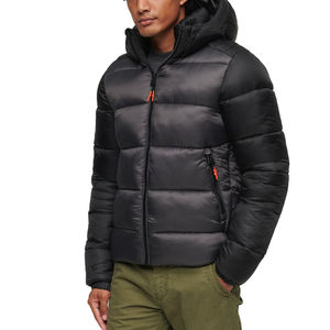 Giacche Imbottite da Uomo, Giacca Ibrida Trapuntata con Maniche in Maglia, Collo Alto, Stile Cardigan, Personalizzabile OEM, Cerniera Bidirezionale - Product Image 6
