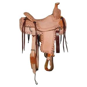 Selle d'équitation anglaise de haute qualité en cuir massif pour cavalier, selle de polo en cuir et laiton personnalisée pour courses de chevaux anglaises - Product Image 2
