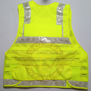 Custom High Visibility Reflective Safety Clothing Breathable Polyester Security <b>Vest</b> Guard Uniform Workwear Safety Tactical <b>vest</b> - Product Image 6