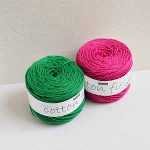 Hilo de algodón con encaje naranja COTTON FIELD 100% algodón, hilo de ganchillo hilado para tejer a mano, ovillo de 80g - Product Image 2