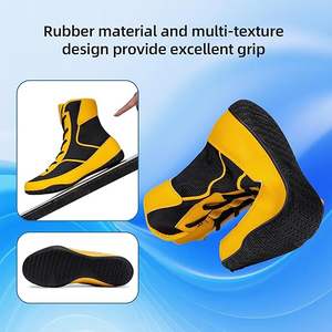 รองเท้าบู๊ทมวยปล้ำ ROMEO INDUSTRY แบบหุ้มข้อสูง ระบายอากาศได้ดี น้ำหนักเบา กันลื่น สำหรับการแข่งขันและการฝึกซ้อมของผู้ชาย - Product Image 4