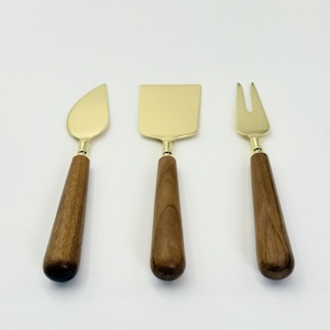 Cortador de Mantequilla y Queso de Acero Inoxidable Personalizado con Mango de Madera, Herramienta para Cortar Queso, Cuchillo Esparcidor, ¡Gran Venta! - Product Image 2