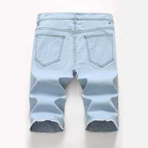 PREGO INDUSTRIES Short en jean ample pour homme, en coton, décontracté, respirant, écologique, séchage rapide, taille mi-haute, logo personnalisé, OEM - Product Image 2