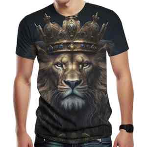 Camisetas con estampado de águila de verano para hombre, ropa de calle, cuello redondo, manga corta, estilo hip hop. - Product Image 5