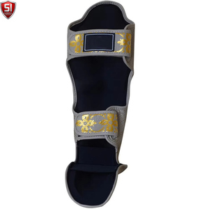 Boxing Shin Guard Combat Training Shin Instep <b>Ankle</b> Protector MMA Muay Thai Leg <b>Warmers</b> Light Kicking Shin Pads PU - Product Image 4