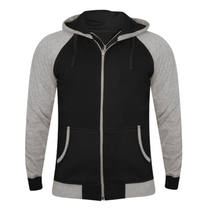 Sweat à capuche zippé gris haut de gamme personnalisé pour homme, en molleton de coton, coupe classique, manches décontractées, motif uni, séchage rapide, écologique - Product Image 5