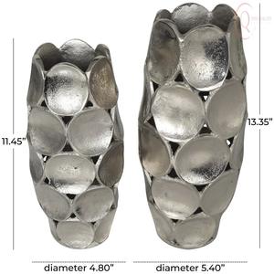 Vase de table en métal artisanal au design contemporain et aux couleurs personnalisables pour une décoration élégante de la maison et du bureau - Product Image 4