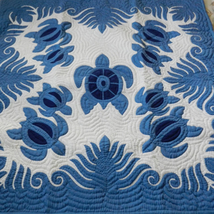 Couvre-lits en tissu 100% coton pur, faits à la main, de qualité supérieure, fabriqués à Hawaï, vente en gros OEM, couvre-lits brodés exquis, couverture - Product Image 5