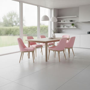 Silla de Comedor Tapizada Resistente Rania, Diseño Escandinavo Moderno, Madera de Teca Sólida, Asiento con Cojín Suave para Restaurante, Cafetería, Bar, Hogar - Product Image 4