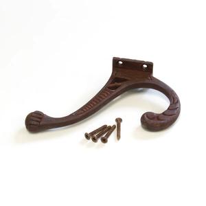 Porte-manteau double crochet en métal industriel élégant et robuste pour garage et entrée - Product Image 4