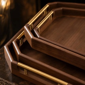 Bandeja de Servir de Madera Premium con Acabado Rústico, Ideal para Diwali, Ramadán, Frutas, Hogar, Comedor, Hotel, Restaurante, Cafetería, Presentación de Alimentos - Product Image 5