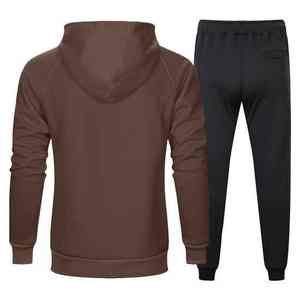 Ensemble jogging et sweat à capuche oversize en molleton de coton épais pour homme – Tenue de sport, streetwear personnalisé, entraînement, détente, sport d'hiver - Product Image 5